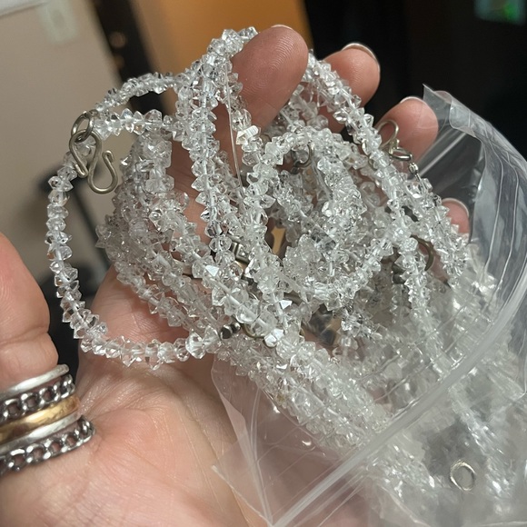 Genuine herkimer diamonds buddha choker necklace - Picture 9 of 9